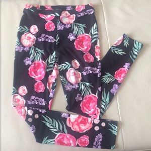 Leightweight floral leggings- Never used - size S